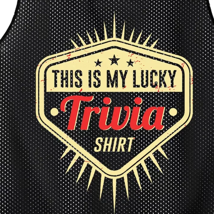 Lucky Trivia Outfit Pub Quiz Game Trivia Night Mesh Reversible Basketball Jersey Tank