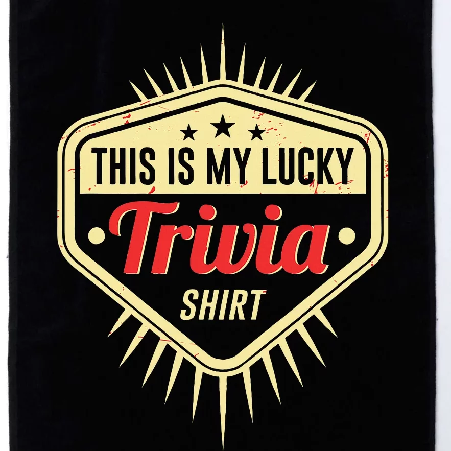 Lucky Trivia Outfit Pub Quiz Game Trivia Night Platinum Collection Golf Towel