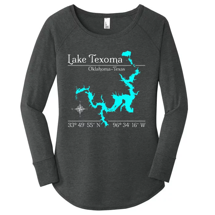 Lake Texoma Oklahoma Texas Women's Perfect Tri Tunic Long Sleeve Shirt