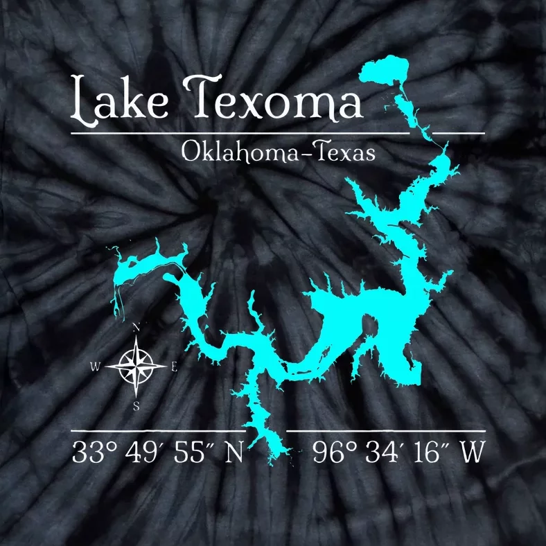 Lake Texoma Oklahoma Texas Tie-Dye T-Shirt