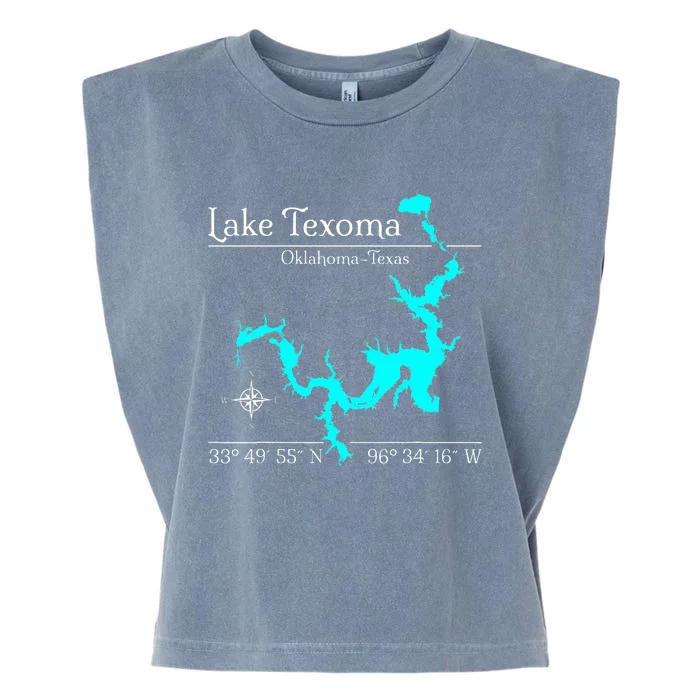 Lake Texoma Oklahoma Texas Garment-Dyed Women's Muscle Tee