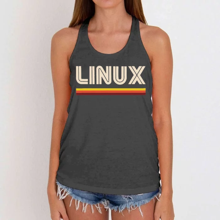 Linux Tee Open Source Women's Knotted Racerback Tank