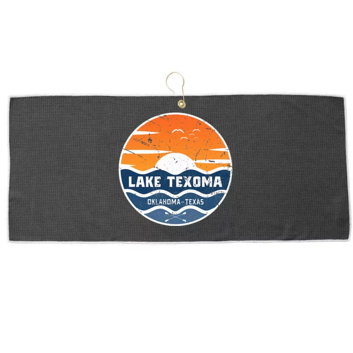 Lake Texoma Oklahoma Texas Lake Texoma Large Microfiber Waffle Golf Towel