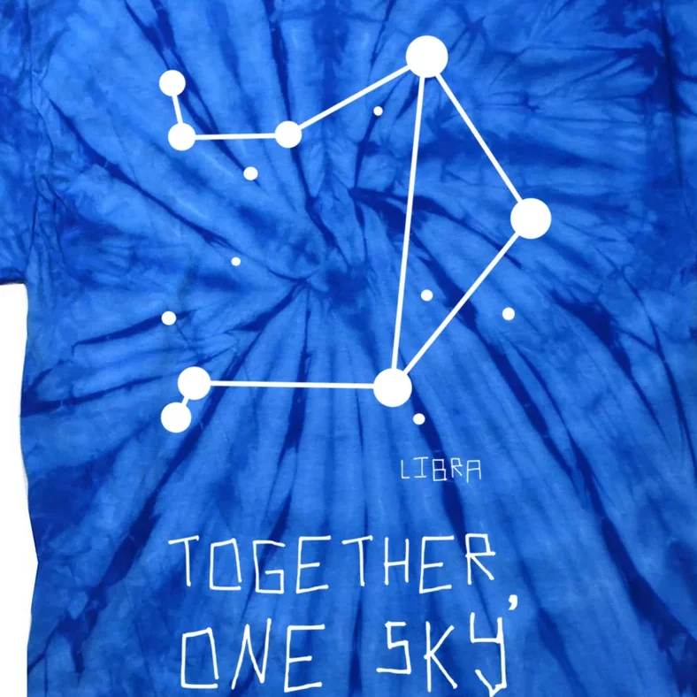 Libra Together One Sky Constellation Funny Gift Tie-Dye T-Shirt