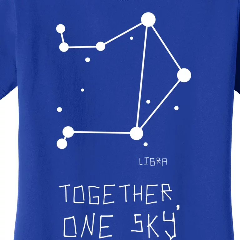 Libra Together One Sky Constellation Funny Gift Women's T-Shirt