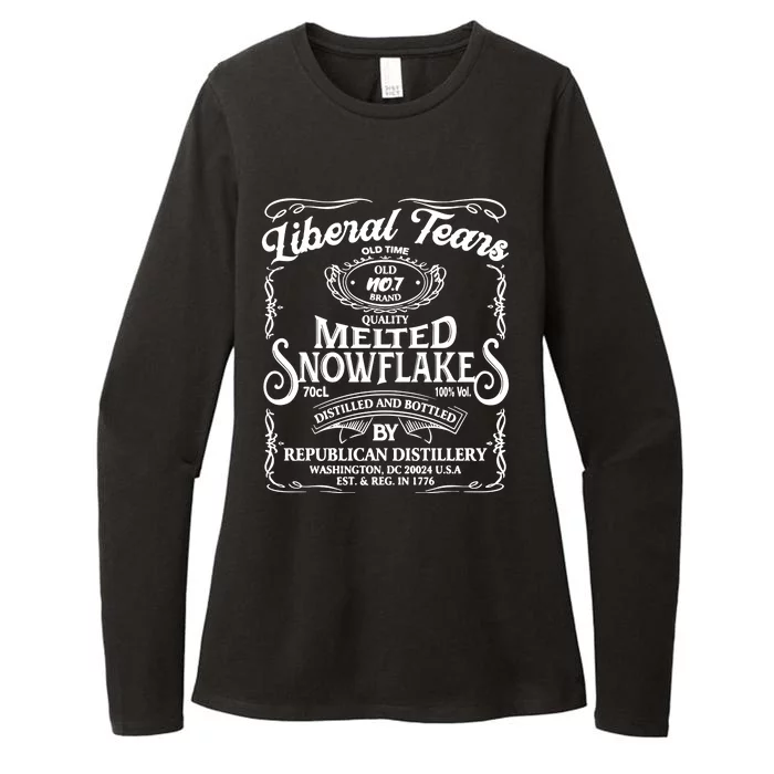 Liberal Tears Old Time Melted Snowflake Mashup Womens CVC Long Sleeve Shirt