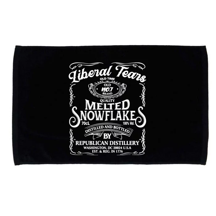 Liberal Tears Old Time Melted Snowflake Mashup Microfiber Hand Towel