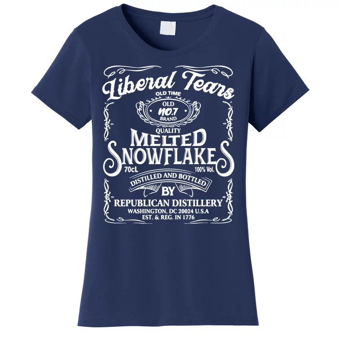 Liberal Tears Old Time Melted Snowflake Mashup Women's T-Shirt