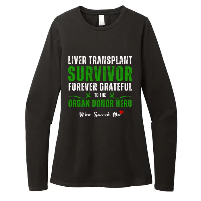 Liver Transplant Organ Recipient Survivor Womens CVC Long Sleeve Shirt