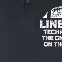 Linemen The Only On The Field Funny Football Lineman Softstyle Adult Sport Polo