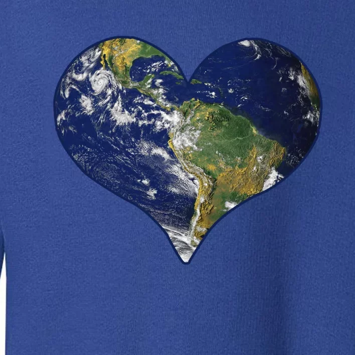 Love The Planet Earth Day Great Gift Toddler Sweatshirt