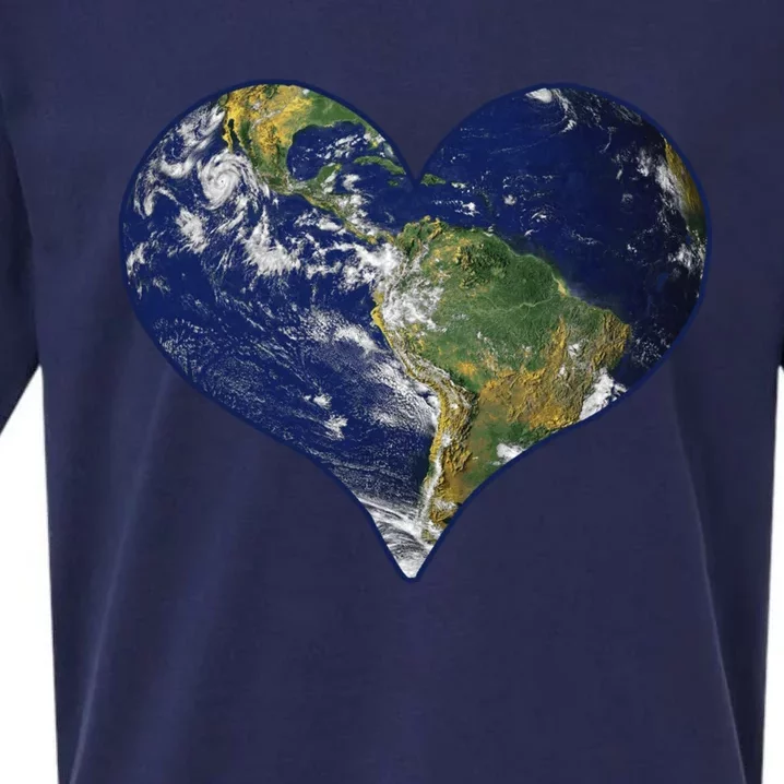 Love The Planet Earth Day Great Gift Sueded Cloud Jersey T-Shirt