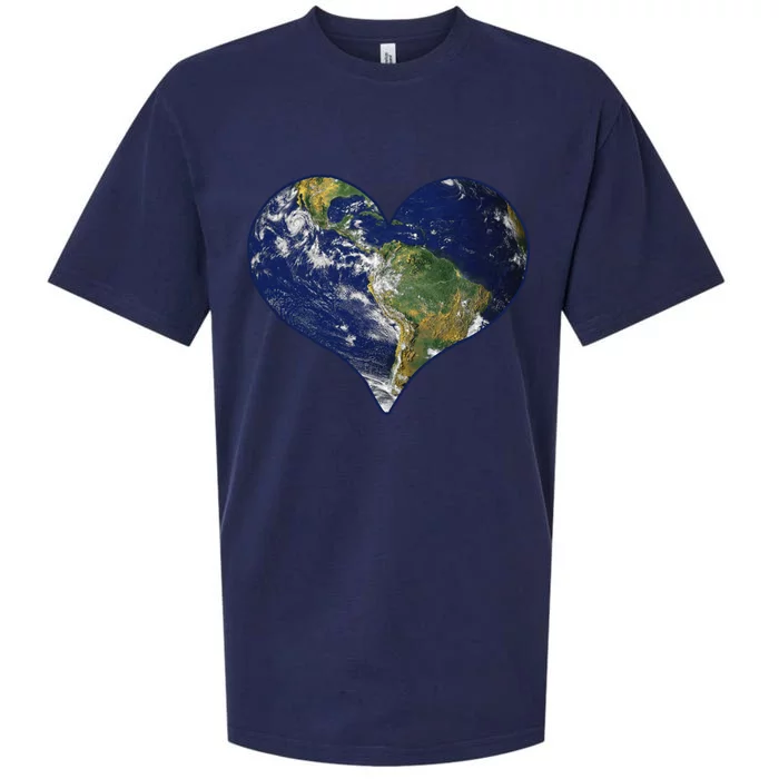 Love The Planet Earth Day Great Gift Sueded Cloud Jersey T-Shirt