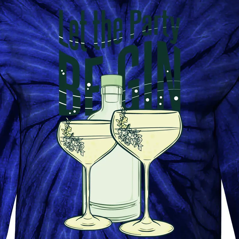 Let The Party Begin Celebration Tie-Dye Long Sleeve Shirt