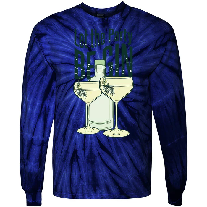 Let The Party Begin Celebration Tie-Dye Long Sleeve Shirt