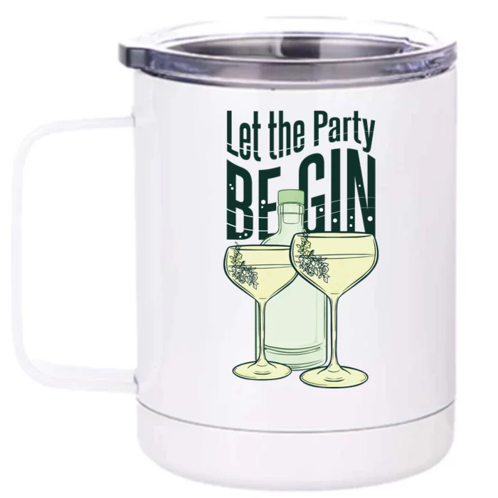 Let The Party Begin Celebration Front & Back 12oz Stainless Steel Tumbler Cup