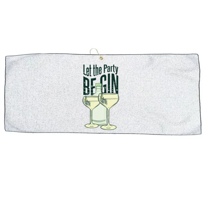 Let The Party Begin Celebration Large Microfiber Waffle Golf Towel