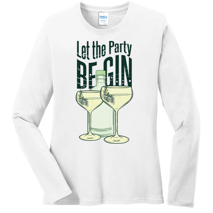 Let The Party Begin Celebration Ladies Long Sleeve Shirt