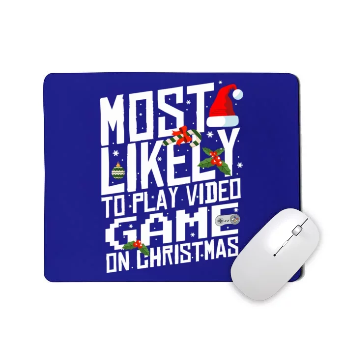 Likely To Play Video Game Christmas Video Game Christmas Cute Gift Mousepad