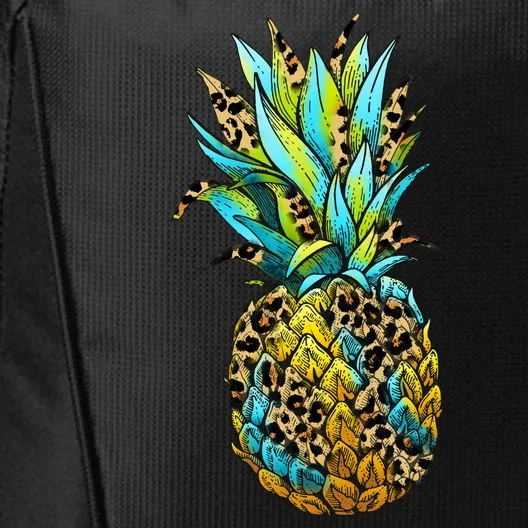 Leopard Tropical Pineapple City Backpack