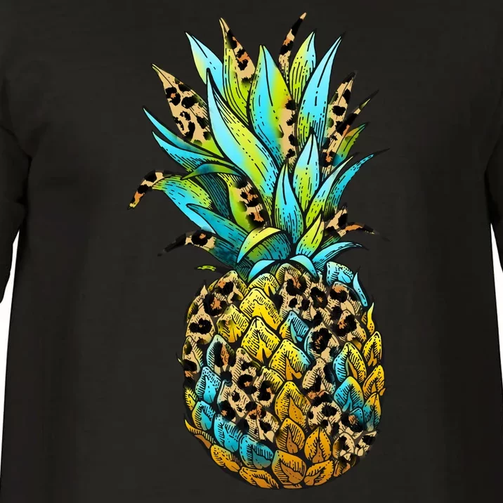 Leopard Tropical Pineapple Comfort Colors T-Shirt