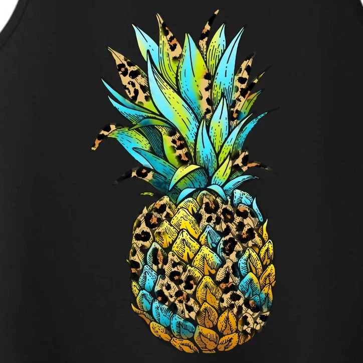 Leopard Tropical Pineapple Performance Tank