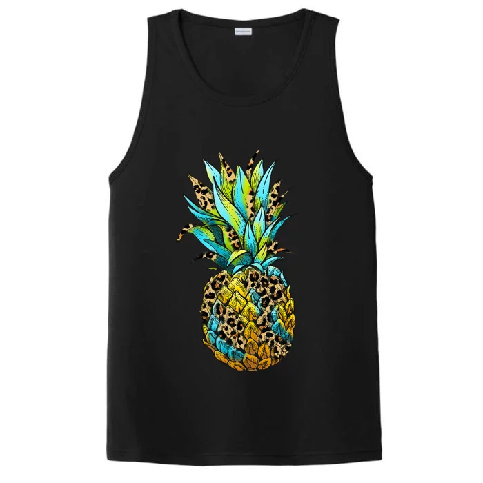 Leopard Tropical Pineapple Performance Tank