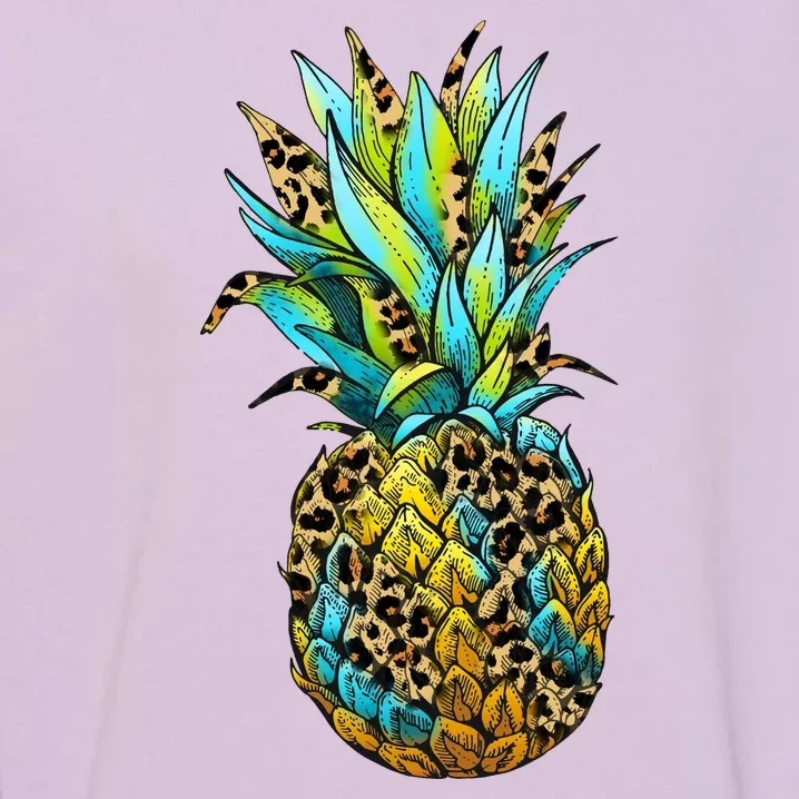 Leopard Tropical Pineapple Garment-Dyed Sweatshirt