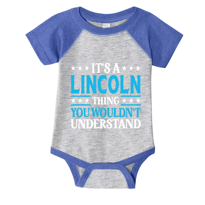 Lincoln Thing Personal Name Funny Lincoln Meaningful Gift Infant Baby Jersey Bodysuit