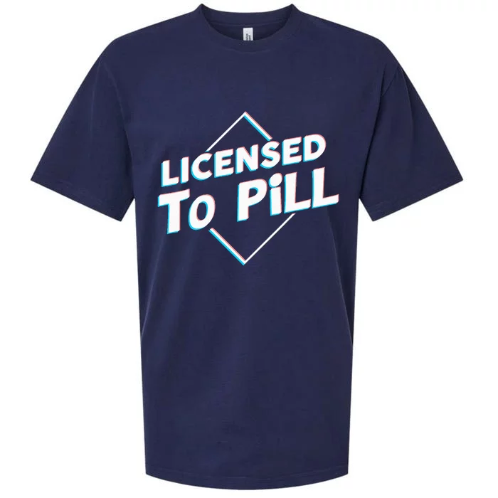 License To Pill Pharmacy Pharmacist Sueded Cloud Jersey T-Shirt