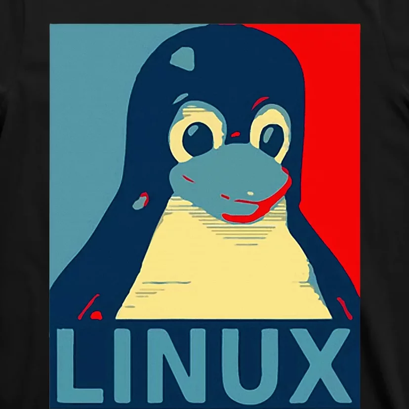 Linux Tux Penguin Graphic Design T-Shirt