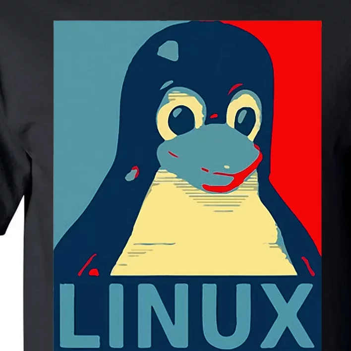 Linux Tux Penguin Graphic Design Tall T-Shirt