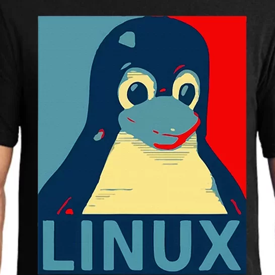 Linux Tux Penguin Graphic Design Pajama Set