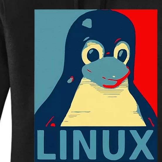 Linux Tux Penguin Graphic Design Women's Pullover Hoodie