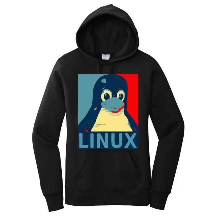 Linux Tux Penguin Graphic Design Women's Pullover Hoodie