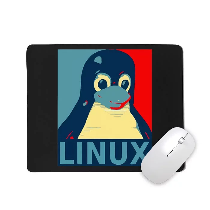 Linux Tux Penguin Graphic Design Mousepad