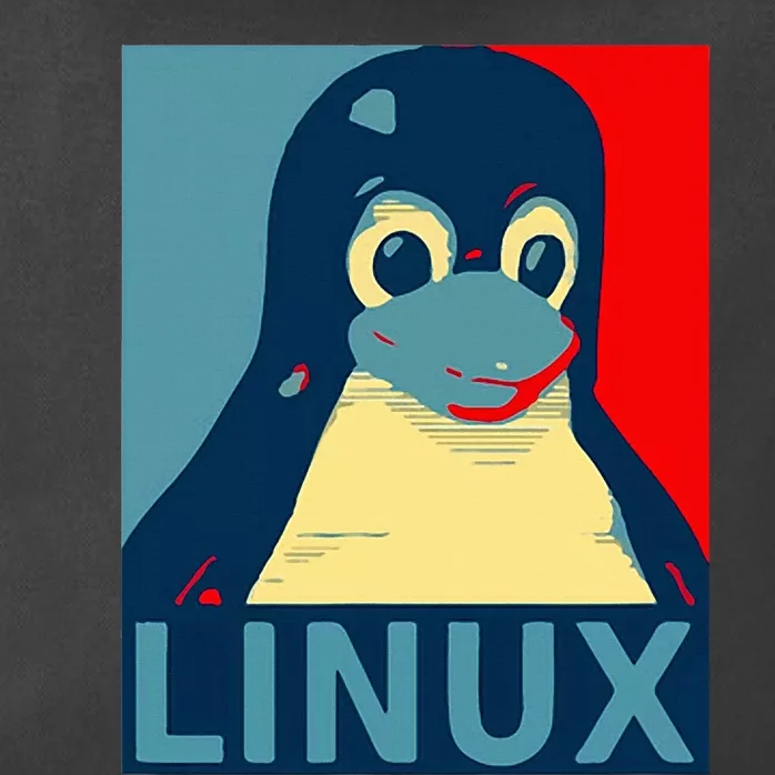 Linux Tux Penguin Zip Tote Bag