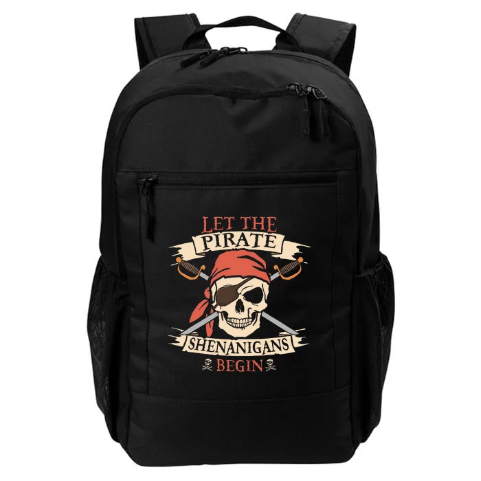 Let The Pirate Shenanigans Begin Halloween Skull Bandana Boy Daily Commute Backpack