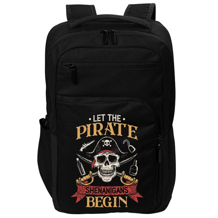 Let The Pirate Shenanigans Begin Crossbones Freebooter Impact Tech Backpack