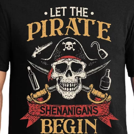 Let The Pirate Shenanigans Begin Crossbones Freebooter Pajama Set