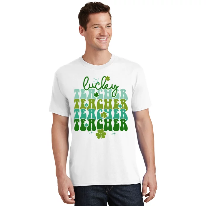 Lucky Teacher Patrick Day Gift T-Shirt