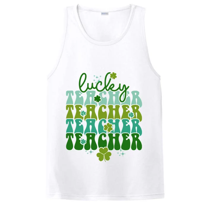 Lucky Teacher Patrick Day Gift Performance Tank