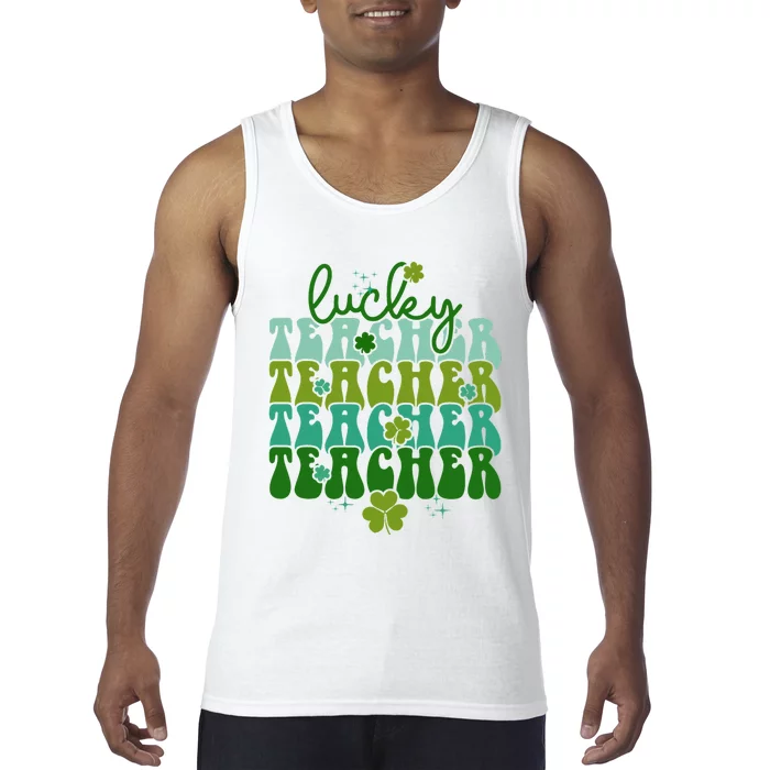 Lucky Teacher Patrick Day Gift Tank Top