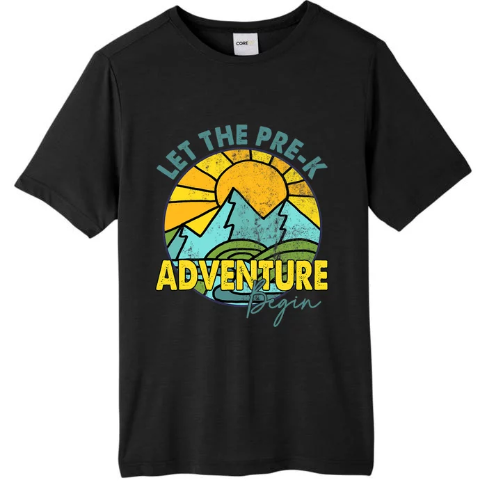 Let the PreK Adventure Begin Happy First Day Of School ChromaSoft Performance T-Shirt