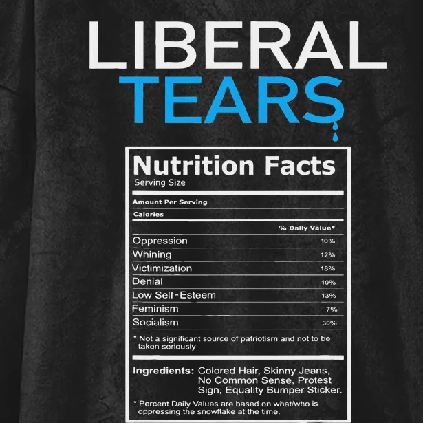 Liberal Tears Pro Trump Hooded Wearable Blanket