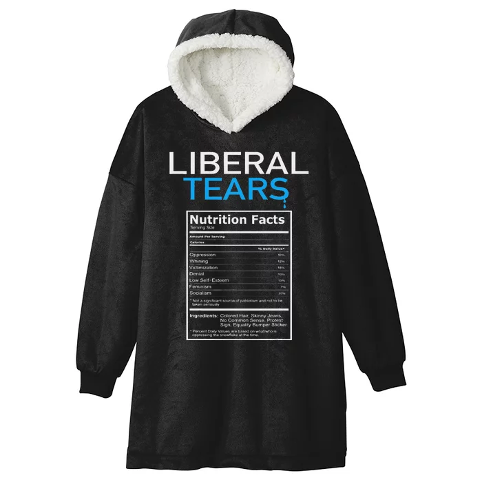 Liberal Tears Pro Trump Hooded Wearable Blanket