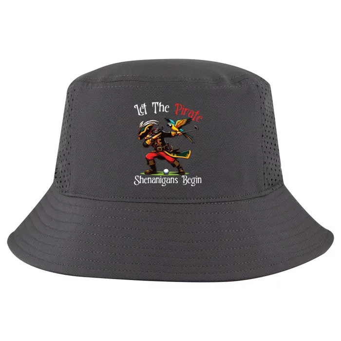 Let The Pirate Shenanigans Begin Golf Pirate Halloween Vneck Cool Comfort Performance Bucket Hat