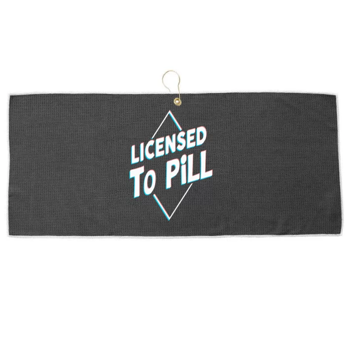 License to pill Pharmacy Pharmacist Large Microfiber Waffle Golf Towel