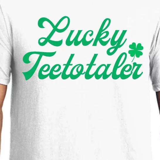 Lucky Teetotaler Patricks Day Nondrinker Sober Shamrock Pajama Set