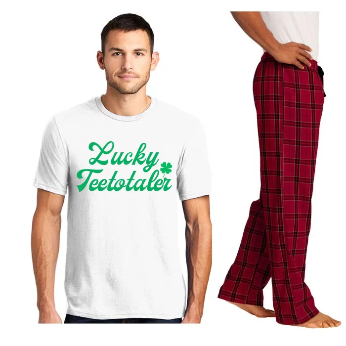 Lucky Teetotaler Patricks Day Nondrinker Sober Shamrock Pajama Set